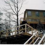 Built a custom deck and staircases for a home in Beverly Shores