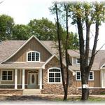 "The Lorraine" at Autumn Ridge ~ Beautiful 1.5 story French Country-style home on 1 acre wooded lot